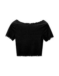 Ruffled Knit Top