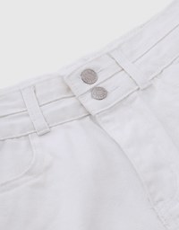 Double Button Jeans Denim Shorts