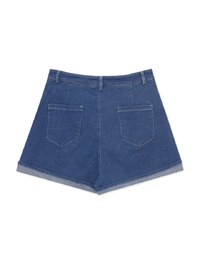 Fashionable Stitched Jeans Denim Short