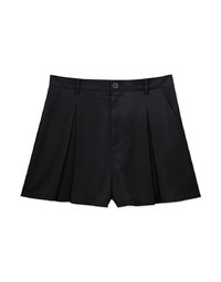 Lightweight Chiffon Pleated Shorts