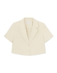 Textured Lapel Suit Blaze Jacket (With Shoulder Pads)