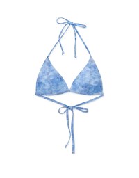 【TIFFANY】American Denim Jeans Single Tie Strap Bikini Top ( Push Up )