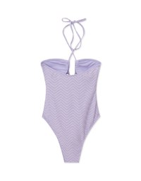 【PUSH IN】Multi-Way Sparkling Fabric Sexy Hollow Strap One Piece Swimsuit