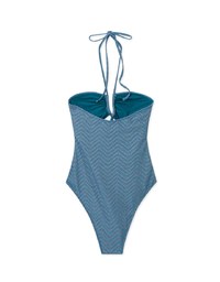 【PUSH IN】Multi-Way Sparkling Fabric Sexy Hollow Strap One Piece Swimsuit