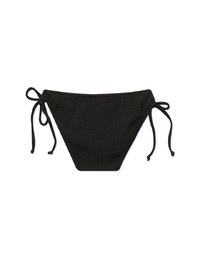 Stylish Wrinkle Knit Side Strap Bikini Bottom