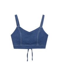 Fashionable Stitched Jeans Denim Padded Vest