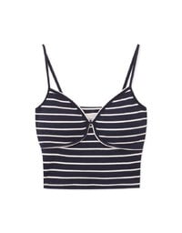 American Stripe Spaghetti Strap Padded Tank Top