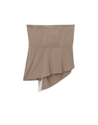 Modal Side Drawstring Tube Padded Top