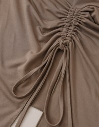 Modal Side Drawstring Tube Padded Top