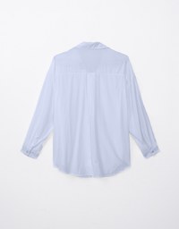 Sheer Lightweight Solid Color Blouse