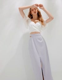 Sexy Side Hollow Slit Long Skirt