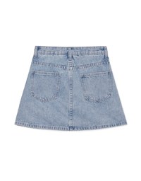 Vintage Pleated Jeans Denim Skirts