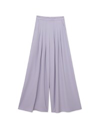 Stylish Pleated High Waisted Wide Pants Culottes