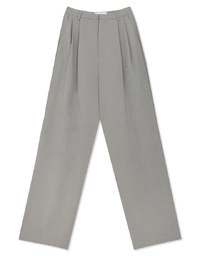 Concealed Placket Pleated Long Pants