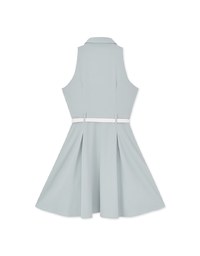 Adventure Style Shirt Vest Short Dress (With Belt)