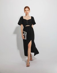 Vest Strap Cut Out Maxi Dress