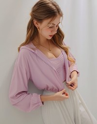 Airy Cool Drawstring Crop Jacket