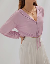 Airy Cool Drawstring Crop Jacket