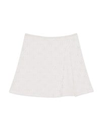 【Beach Cover】Bikini Cover Mini Tennis Style Skirt With High Slit