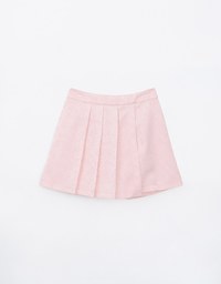 【HXA Design】Qipao SKORTS Satin Floral Embroidery Pleated Cheongsam Preppy Skirt H03