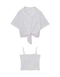Bohomian Boho Style Short Sleeve Blouse Set Wear