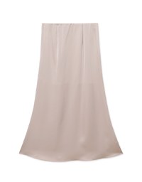 Soft Matte Satin Flare Long Skirt