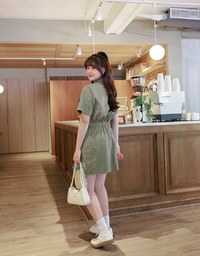 Cargo Shirt Mini Dress