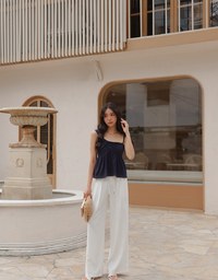 Sweet Asymmetric Knotted Tank Top