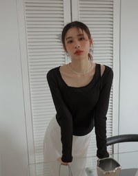 Sheer Two Piece Knit Top