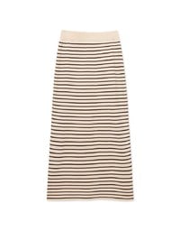 Basic Striped Bodycon Long Skirt