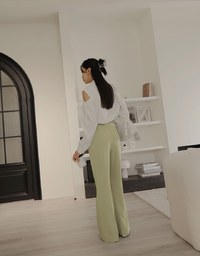 Stitches Flare Pants