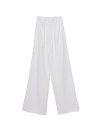 Draped Drawstring Pleated High Waisted Wide Pants Culottes