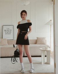 Perfect Curve Wide Leg Skorts (With Belt)