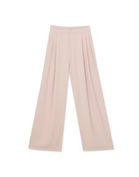 Sleek Hidden Placket Pleated High Waisted Wide Pants Culottes