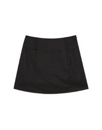 Fitted High Waisted Suit Skort