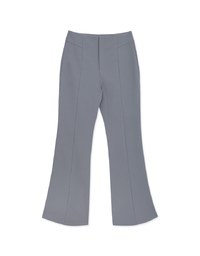 Extended Length High Waist Flared Trousers