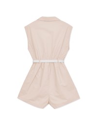 Smart Open Collar Playsuit (With Belt)