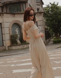 Bohemian Boho Style Asymmetric Ruffled Jumpsuit