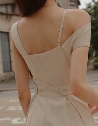 Bohemian Boho Style Asymmetric Ruffled Jumpsuit