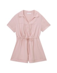 Chiffon Open Collar Jumpsuit