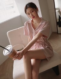 Chiffon Open Collar Jumpsuit