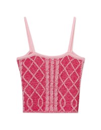 Cable Knit Thin Strap Tank Top