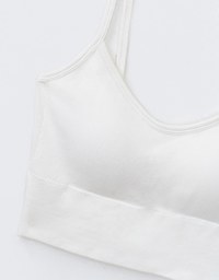 Soft Touch Cotton Seamless Spaghetti Strap Bra Top