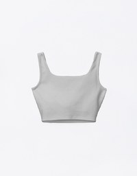 AIRY HOURGLASS BRA TOP Square Neck Bra Padded Cropped Top