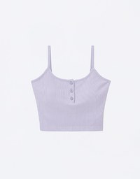 Cooling Lightweight Ribbed Cami Padded Top