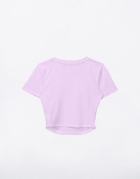 Cooling Ruched Side Fitted Cropped Top