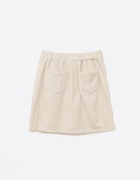 Pearl Embellished Suede Mini Skirt