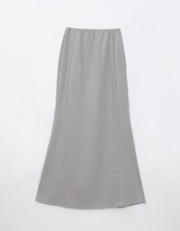 AIRY HOURGLASS High Waisted Maxi Skirt With Side Slit