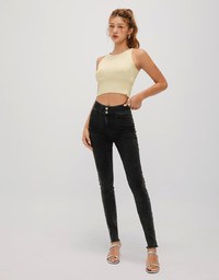 Double C Hourglass Slim Fit Skinny Jeans Denim Pants