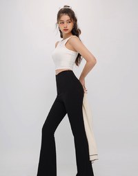 V Shaped Slimming High Waist Long Pants